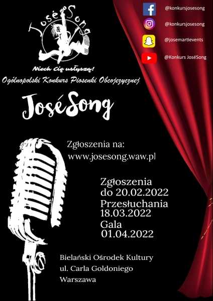 Ogólnopolski Konkurs Piosenki Obcojęzycznej JoséSong
