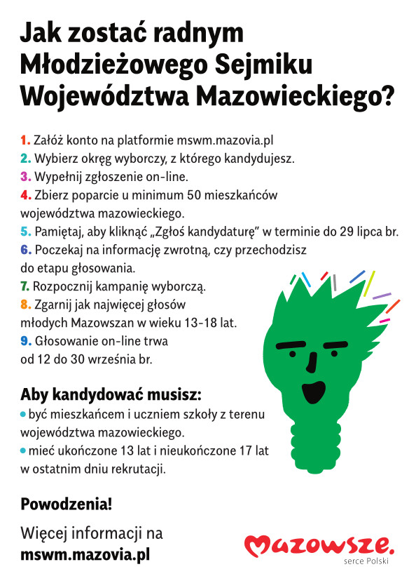 Rekrutacja do Młodzieżowego Sejmiku Województwa Mazowieckiego